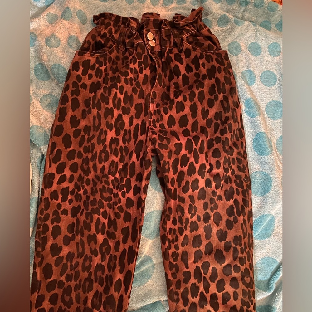 le bon shoppe pants de sac (discontinued) in cheetah